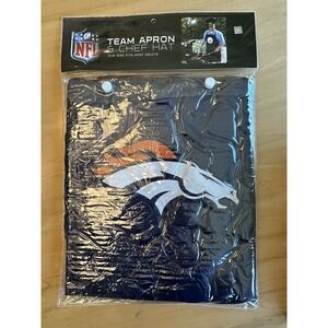 NFL DENVER BRONCOS NEW AUTHENTIC TEAM  APRON‎ AND CHEF HAT BY PSG